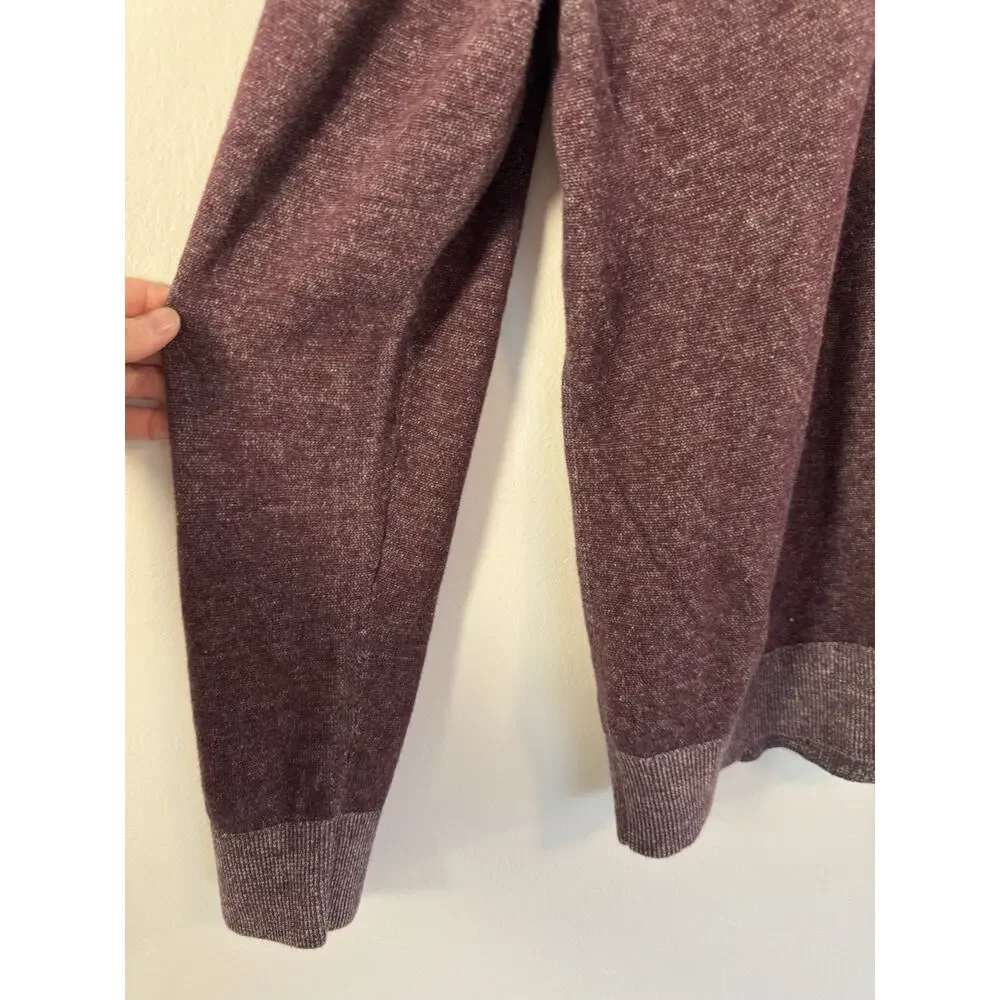 MENS BANANA REPUBLIC 100% COTTON 3 BUTTON‎ HENLEY SWEATER SIZE XL MAROON